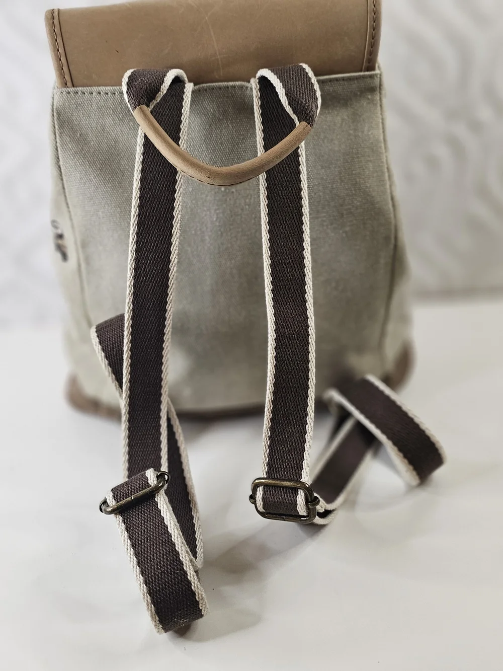 L.L. Bean beige canvas